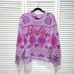 Barbie Pink and Purple Christmas Sweater Size XL